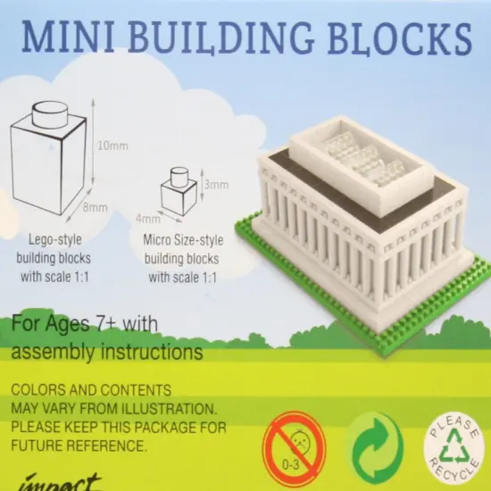 Mini Building Blocks - Lincoln Memorial {3}