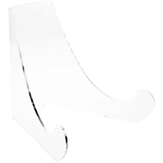 Plymor Clear Acrylic Flat Back Easel With Rounded Support Ledges, 12" H x 13.5" W x 12" D {2}