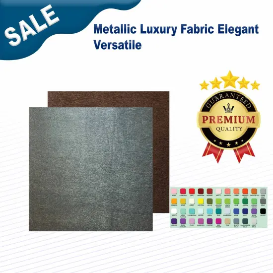 Metallic Luxury Fabric Elegant & Versatile Cobalt {2}