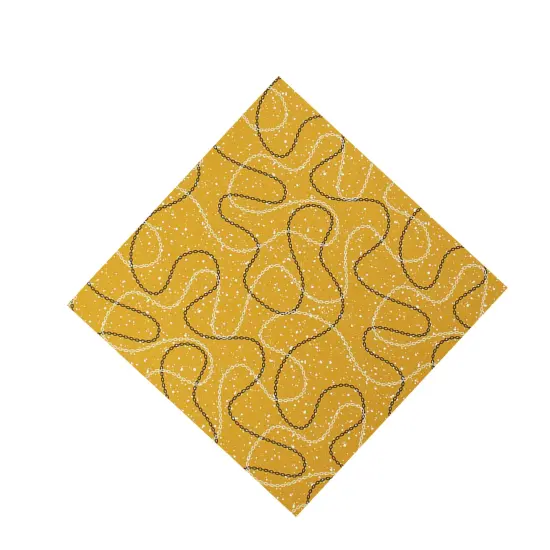 Chain Link Speckles Printed Spandex Fabric {6}