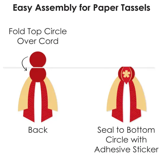 Big Dot of Happiness Lunar New Year - DIY 2026 Year of the Horse Party Pennant Garland Decoration - Triangle Banner - 30 Pieces {6}