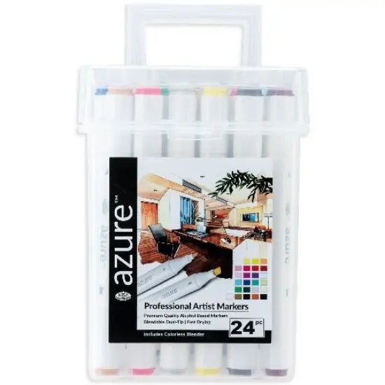 RM-BAS24 | Azure™ 24pc Color Marker Set {1}
