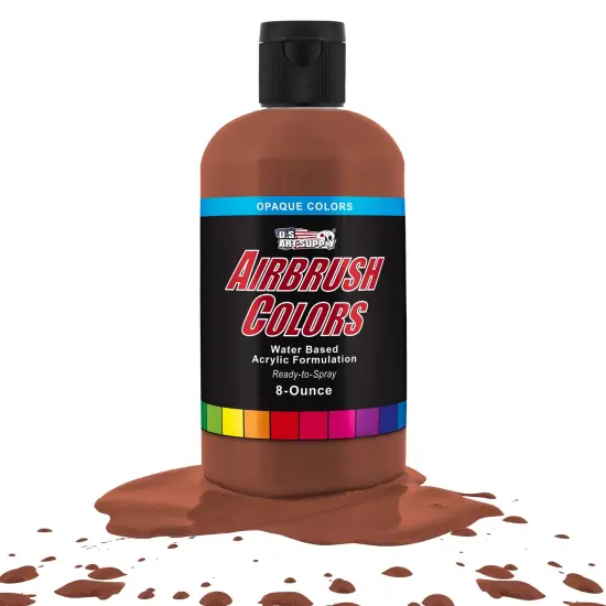 Coffee Brown, Opaque Acrylic Airbrush Paint, 8 oz. {1}