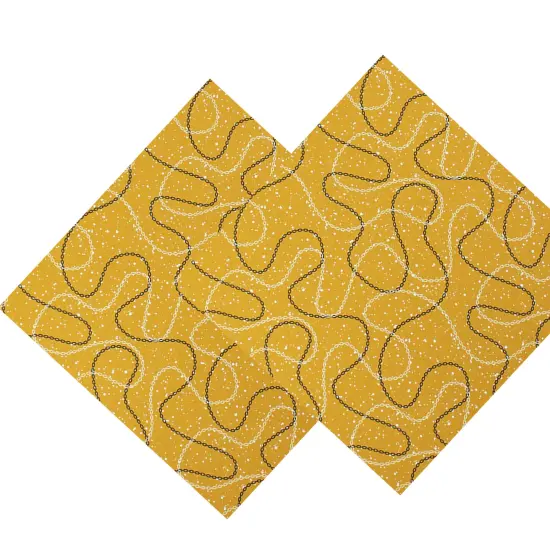 Chain Link Speckles Printed Spandex Fabric {5}