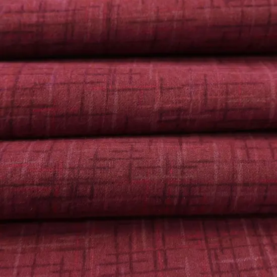 Mook Fabrics Linen Look Flannel Fabric [108 in. Wide] - By The Yard Cordovan {2}
