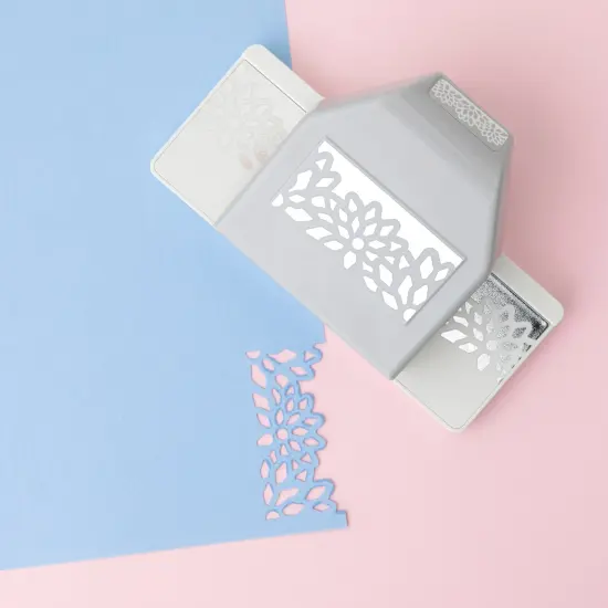 EK Large Edge Punch-Diamond Flowers, 1.25"X2.5" {5}