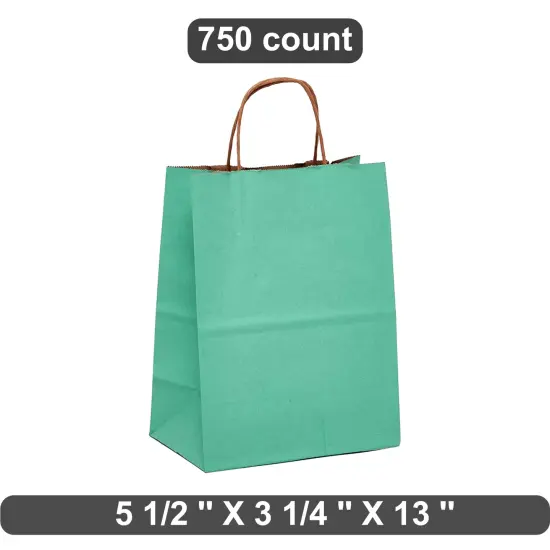 High-Quality Kraft Tinted Paper Bag 5.5" x 3.25" x 13" {1}