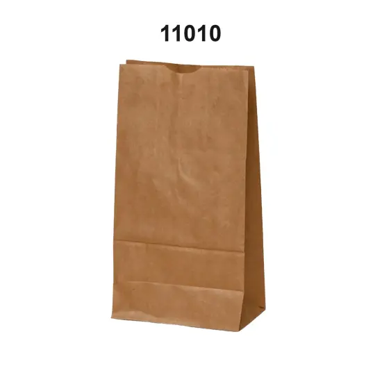 Eco Kraft Grocery Bags 6 9/16'' x 4'' x 13 3/16'' {2}