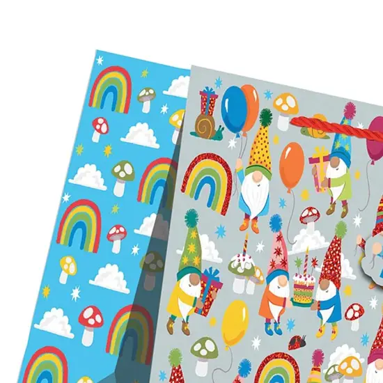 Stylish Patterned Gift Bags 10" X 4" X 8" {3}