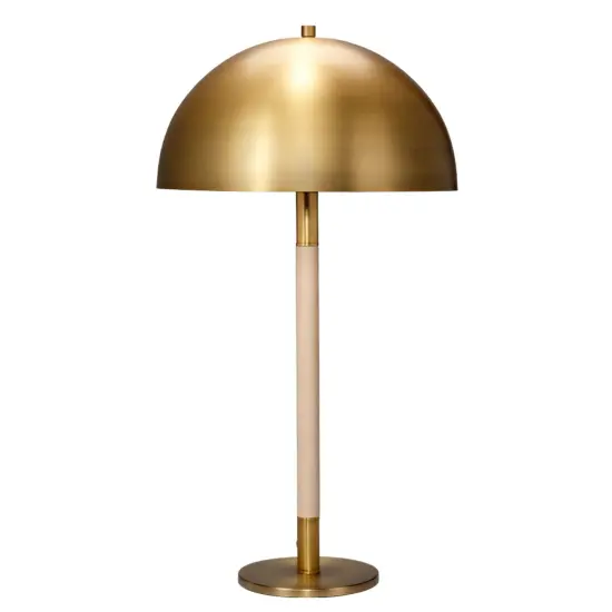 Jamie Young Company Table Lamp with Rounded Cone Shade - 28.25" - Brown and Bronze Tone {1}