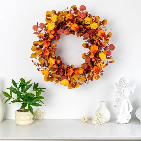 22 Inches Fall Wreath - Rustic Autumn {4}