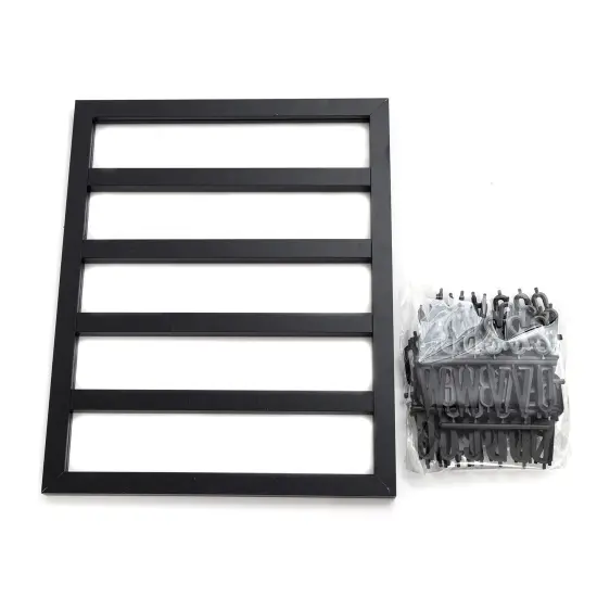 DCWV Backless Letterboard 16"X20"-Black {6}