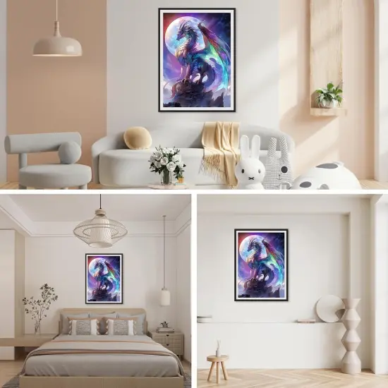 Dragon 5D Diamond Painting Art Kit for Adults &ndash; 12x16 Inches {3}