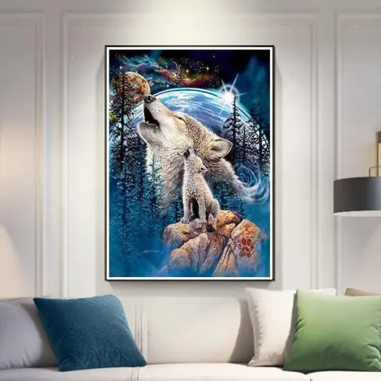 Wolf 5D DIY Diamond Painting Kits for Adults {3}