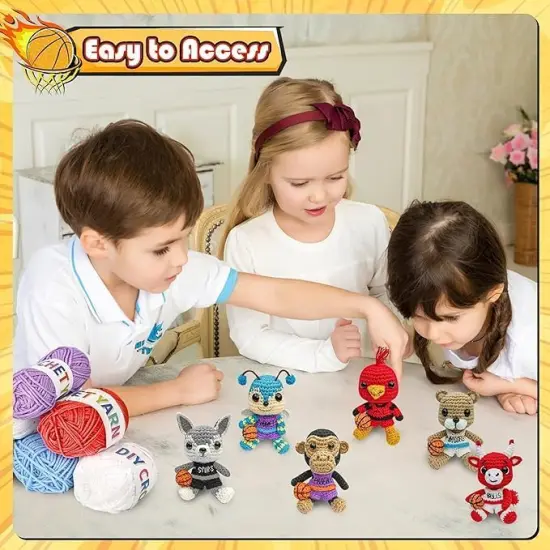 6PCS Crocheting Animal Kits {4}