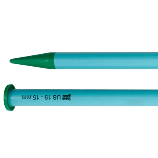 Susan Bates Luxite Single Point Knitting Needles 14"-Size 19/15mm {4}