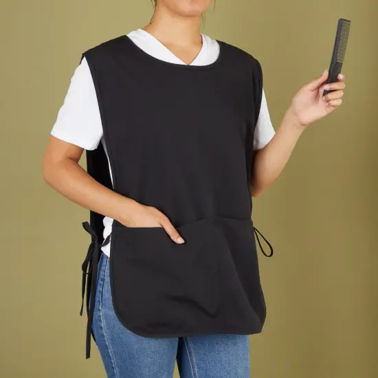 Okuna Outpost 3-Pack Cobbler Aprons with Pockets, Adjustable, Practical, Versatile and Durable Unisex Work Smocks for Garden, Art, Craft, Painting or Pottery Project (19 x 28 In), Black {7}