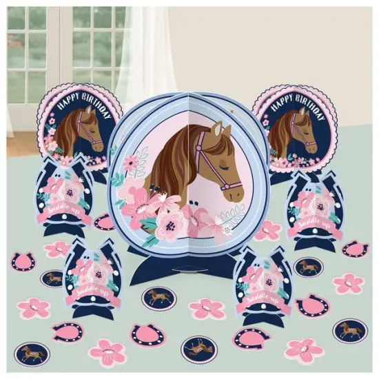 Saddle Up Horse Themed Table Decorating Kit {1}