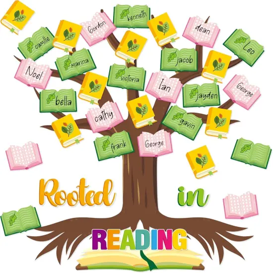 Reading Tree Bulletin Board - 55PCS {1}