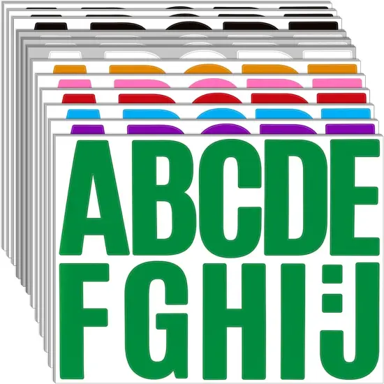 340 Pieces 30 Sheets Large Letter Stickers {1}