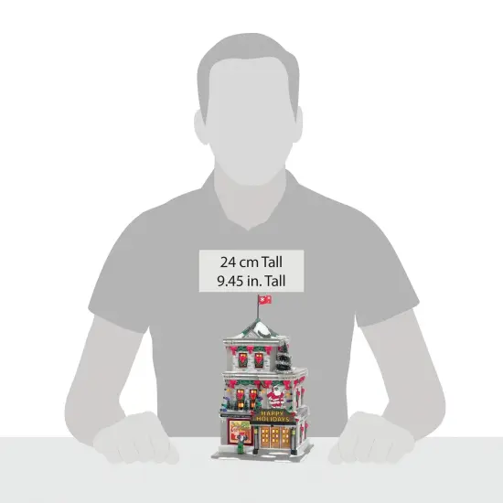 Department 56 Lighted 'Department Store' from 'A Christmas Story' Village Display Piece - 9" Gray {6}