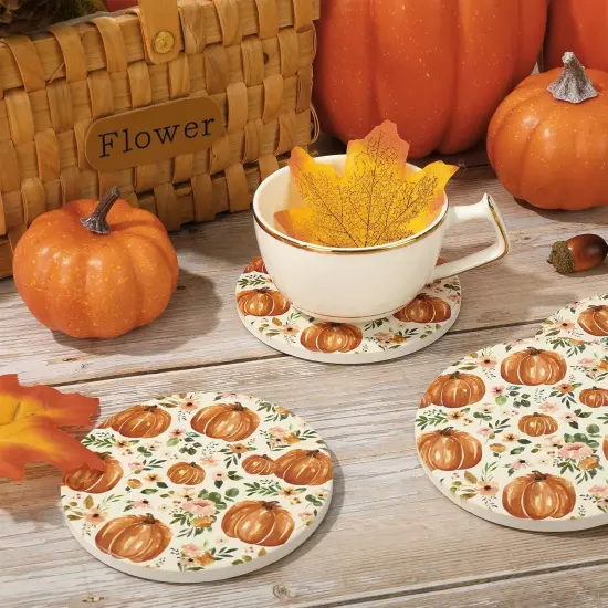 4Pcs Fall Coasters {3}