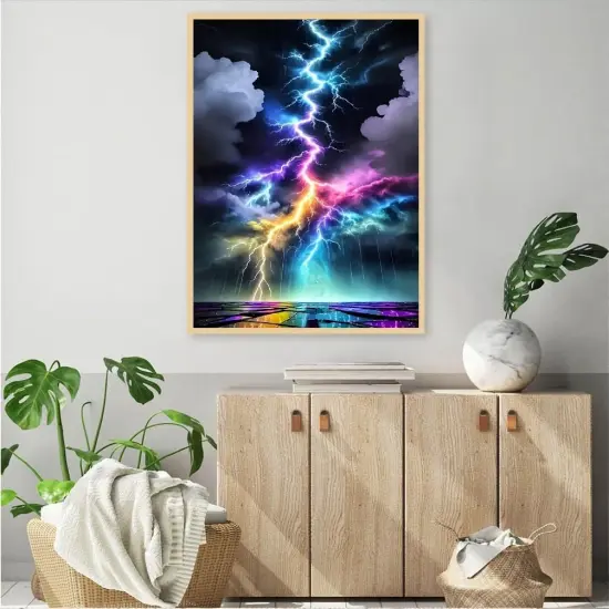 Lightning Diamond Art Kits for Adults, Lightning Diamond Painting Kits for Adults Beginners {2}