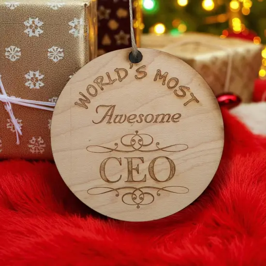 Worlds most Awesome CEO - Ornament {3}