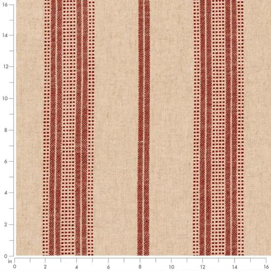 Upholstery Fabric - Red & Burgundy Stripe Upholstery Fabric 54 Inches" {3}
