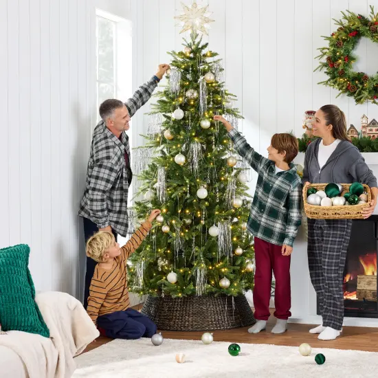 Best Choice Products Pre-Lit Artificial Full Aspen Noble Fir Christmas Tree w/ 2-in-1 Glowing Micro LEDs {3}