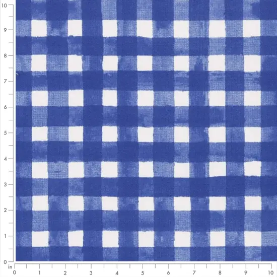 Cobalt - Blue Plaid & Check,Small Scale Upholstery Fabric 54 Inches" {4}