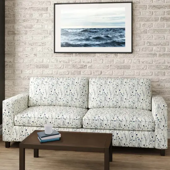 Upholstery Fabric - Blue Abstract & Geometric,Leaves Upholstery Fabric 54 Inches" {2}