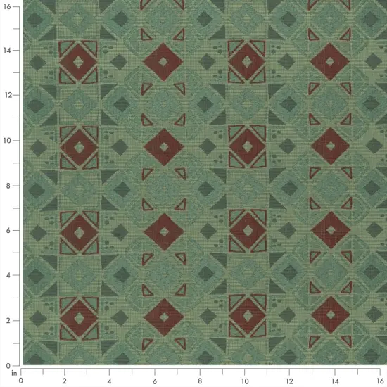 Cypress - Green AbstractGeometric Upholstery Fabric 54 Inches" {2}