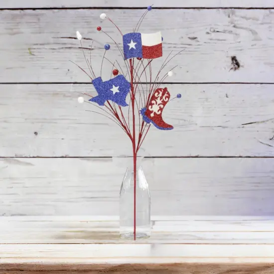 27" Glitter Texas Spray {3}