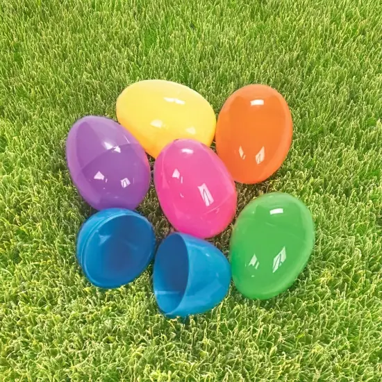 Solid Color 3 Inch Plastic Easter Eggs | Pack of 8 {5}