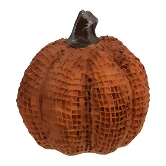 Fabric Resin Pumpkins with Woven Texture Decor 3 Asstd. {2}