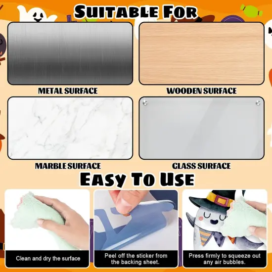 9 Sheets Halloween Cartoon Wall Stickers - Classic {4}