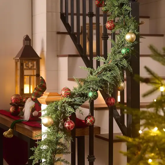 9FT Lighted Artificial Christmas Garland {4}