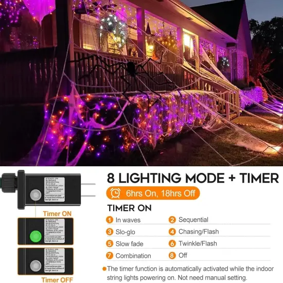 33FT 100 LED Halloween String Lights {2}