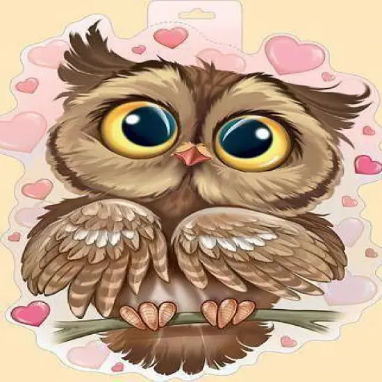 Owl in Love CS296 5.9 x 7.9 inches Diamond Painting Kit {2}