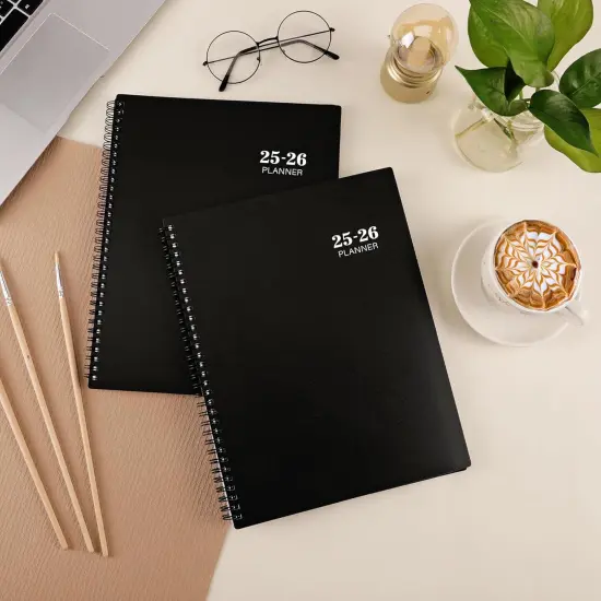 Academic Planner 2025-2026 - 9&rdquo; &times; 11&rdquo; (Black) {2}
