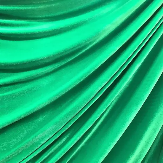 1 Yard Stretch Velvet Fabric Luxury Soft 4-Way Stretch Fashion Costume 58/60" Width Kelly Green {1}