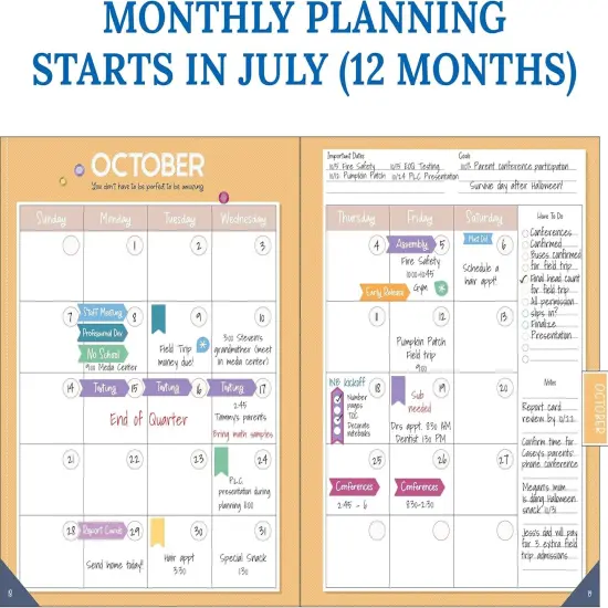 Crafty and Cool Teacher Planner - Undated (8" x 11") {5}