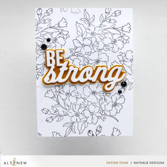 Be Strong Word Die Set {5}