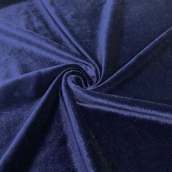 1 Yard Soft Stretch Velvet Fabric for Dresses Costumes Upholstery and DIY Projects 58 60 Inch Width Navy {1}