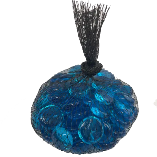 Ice Blue Glass Nuggets - 12oz Bag - Flat Glass Gems/Beads - Decorative Glass Stones - Great for Mosaics and Other Glass Projects {1}