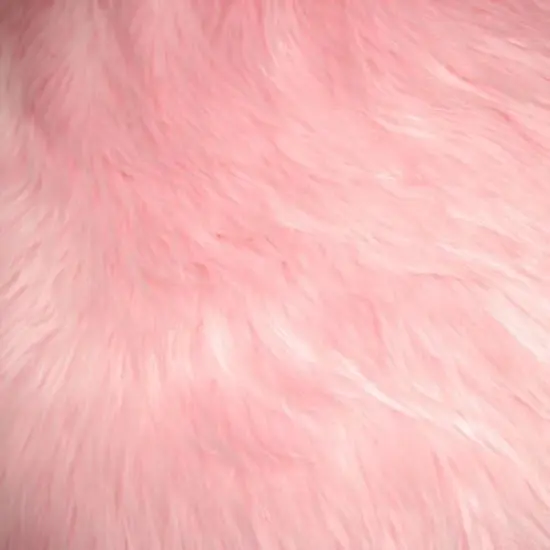 1 Yard Baby Pink Faux Fur Fabric 60 Inch Wide Plush Shaggy Fabric for DIY & Interior Projects {1}