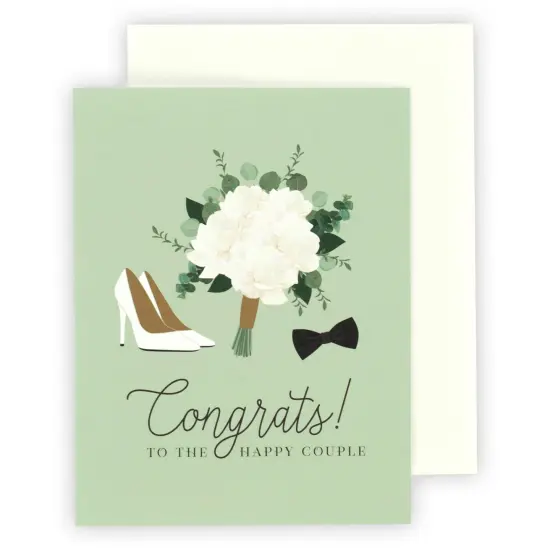 Echo Park Greeting Card 1/Pkg-Congrats To The Happy Couple {1}