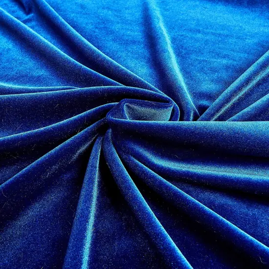 1 Yard Soft Stretch Velvet Fabric for Dresses Costumes Upholstery and DIY Projects 58 60 Inch Width Royal Blue {1}