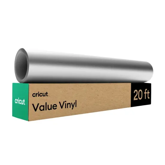 Cricut Value Vinyl - Matte, Silver - 12 in x 20 ft (1) {1}